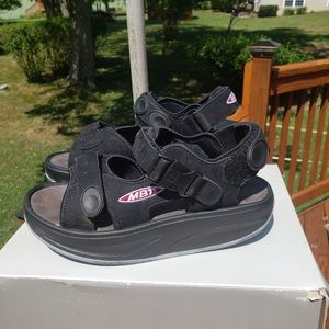 MBT Black Sandels Size 8